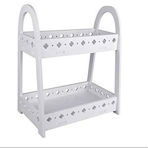 Makeup vanity desk bathroom organizer shelf